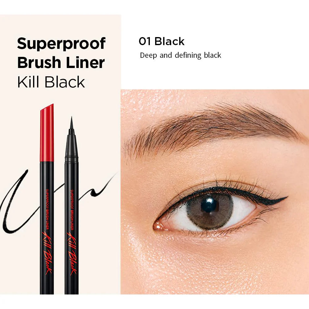 Clio Superproof Brush Liner - Kill Black