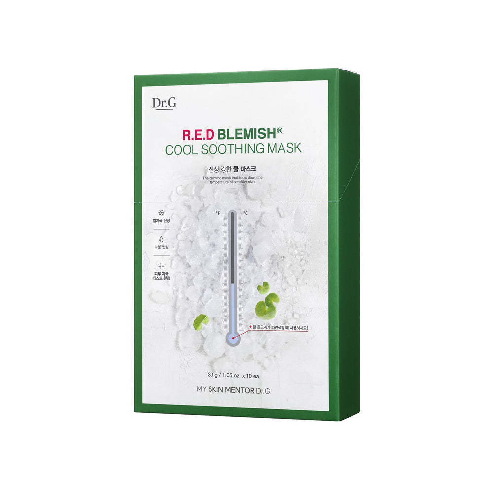 DR. G R.E.D Blemish Cool Soothing Mask Skin Care Masks & Peels Dr. G Box (10 Sheets)  